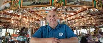 Portrait of Brian Knoebel, co-owner and fourth generation family heir to Knoebels Amusement Resort